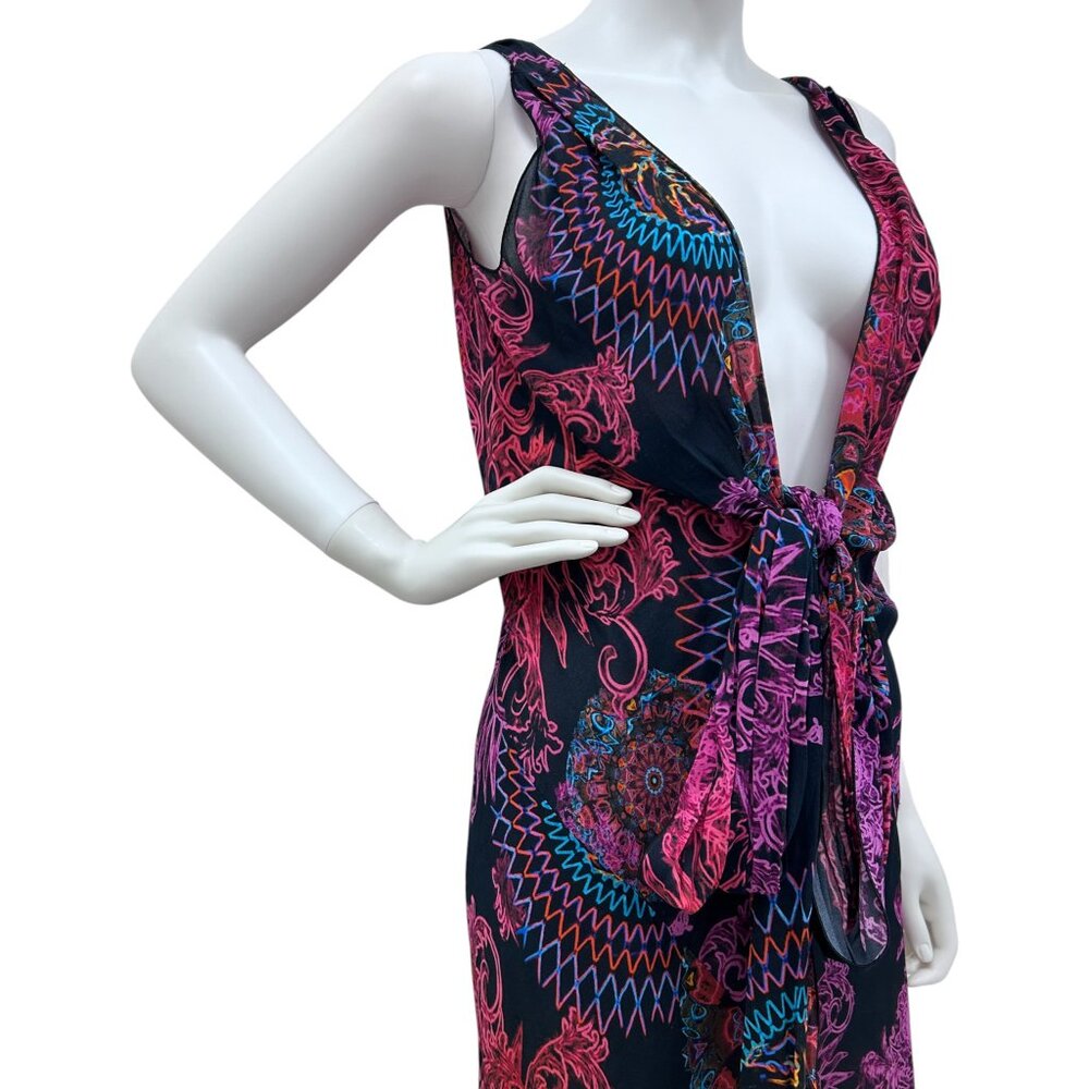 Authentic Versace Collection Halter Plunge V-Neck Maxi Dress IT 42 (US 6) - Picture 4 of 7